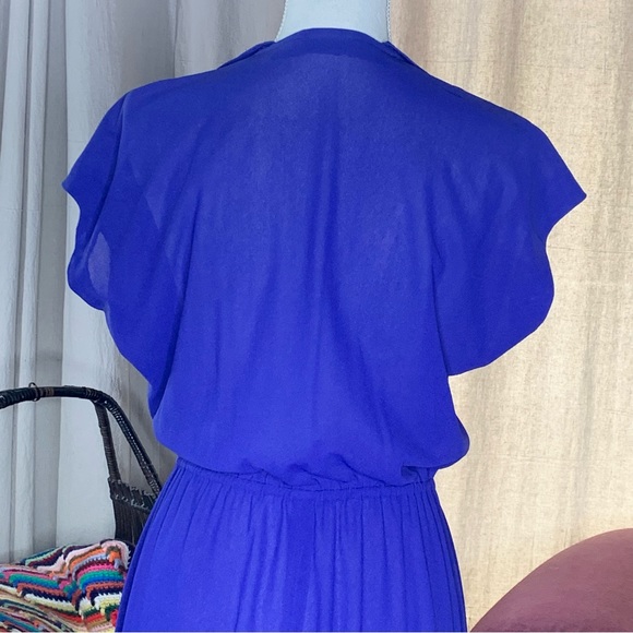 Vtg Cerulean Blue Gown - Picture 5 of 5